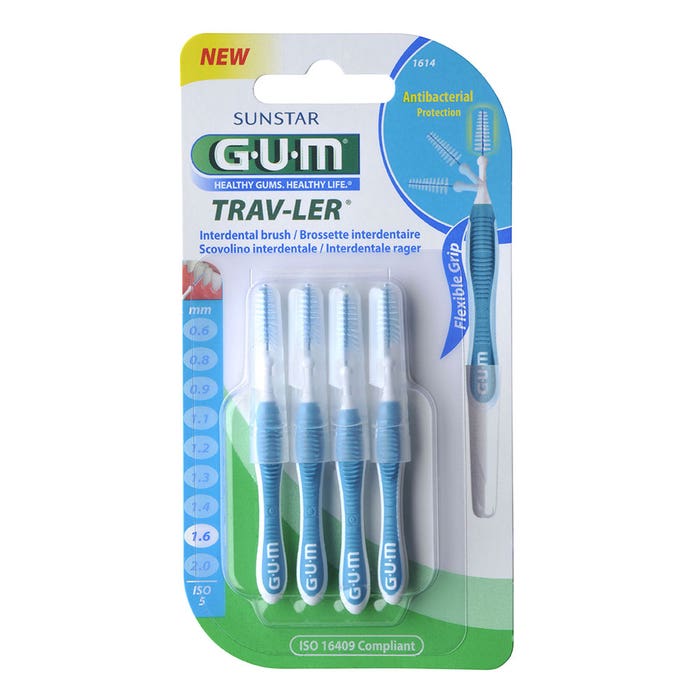 Gum Trav-ler Scovolini interdentali da 1,6 mm x4 - Easypara