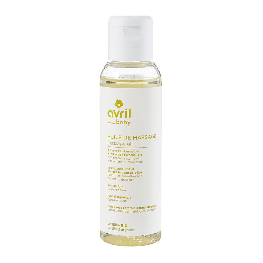 Avril Olio da massaggio biologico di sesamo e girasole Neonato 100ml