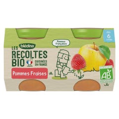 Blédina Composte di frutta biologiche Les Recoltes Bio Da 6 mesi 2x130g