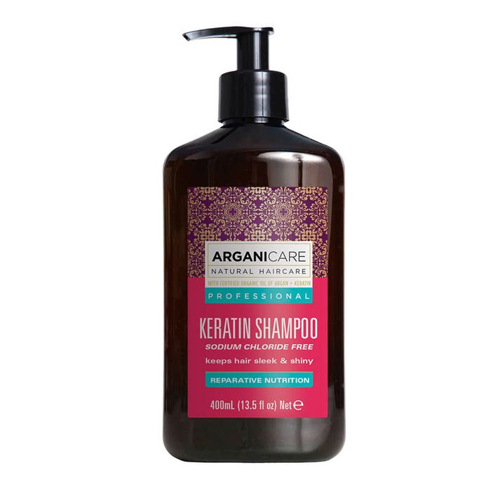 Shampoo riparatore e nutriente 400ml Kératine Arganicare