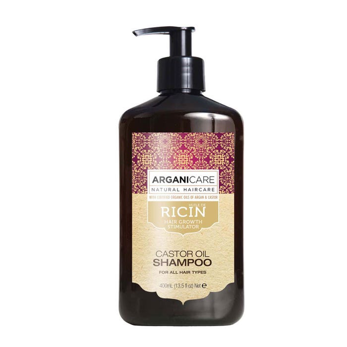 Shampoo ultra-nutriente e idratante 400ml Ricin Arganicare