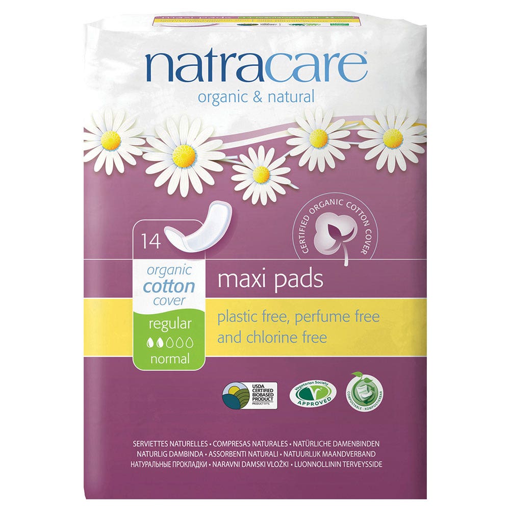 Natracare Asciugamani naturali Maxi Regular Box Of 14