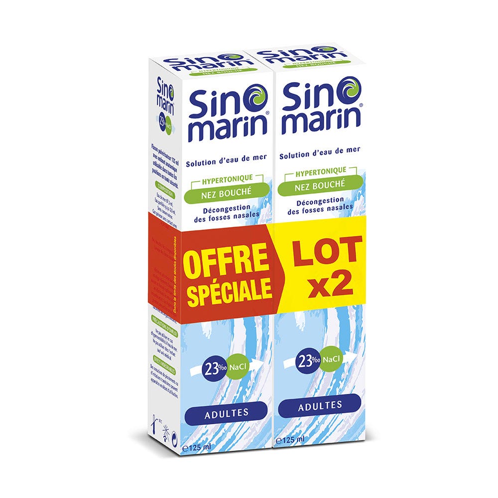 Gifrer Sinomarin Spray Nasale e Bocca ipertonico 2x125ml