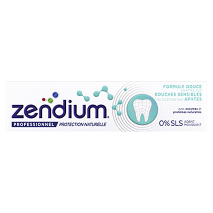 Dentifricio dalla formula delicata per bocche sensibili o soggette a ulcere della bocca 75ml Zendium