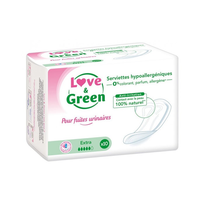 Perdite urinarie Extra 10 assorbenti Love&Green