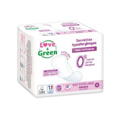 Love&Green Notte XL 9 Asciugamani Anti-Irritazione Anti-irritazione 9 Serviettes