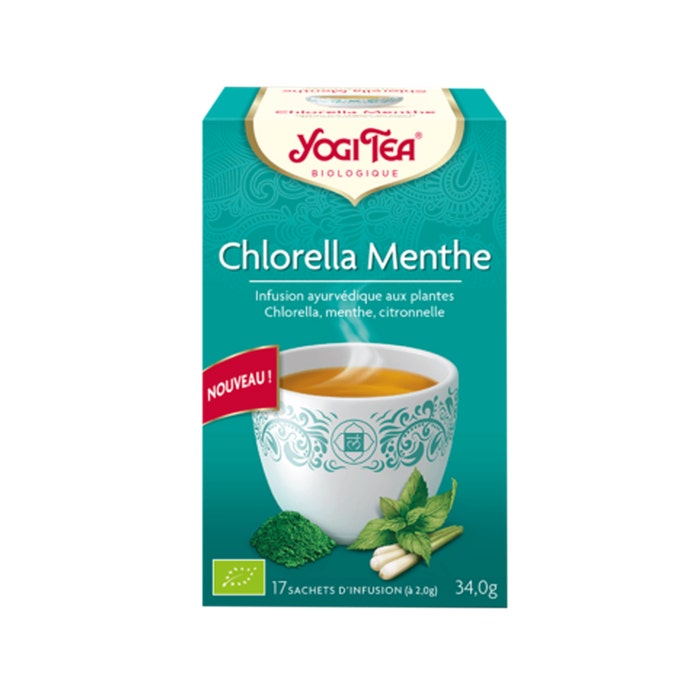 Clorella Menta 17 bustine di infusione biologica Ayurveda Yogi Tea