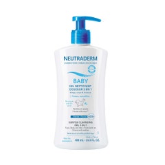 Neutraderm Baby Gel detergente Delicatezza 3 in 1 per Pelle Sensibile Pelle Sensibile 400 ml