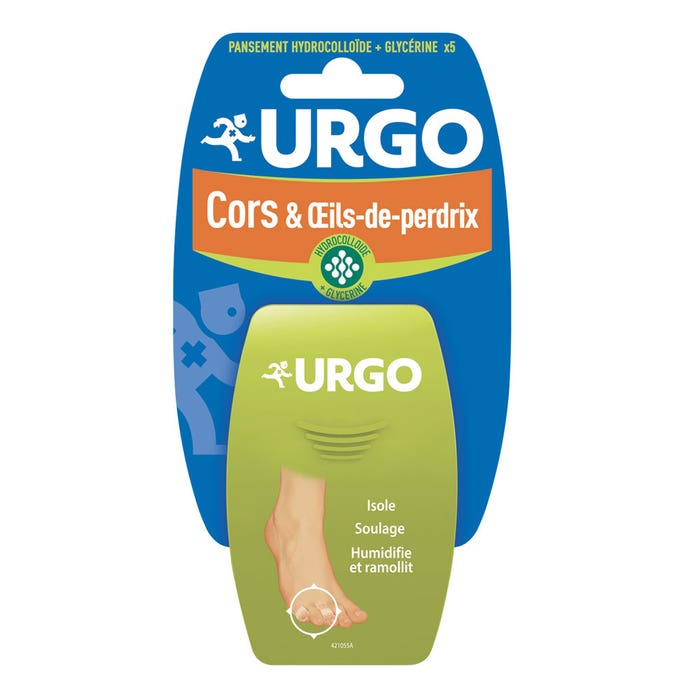 Trattamento occhi a base di mais e pernice 5 Medicazioni in gel Urgo