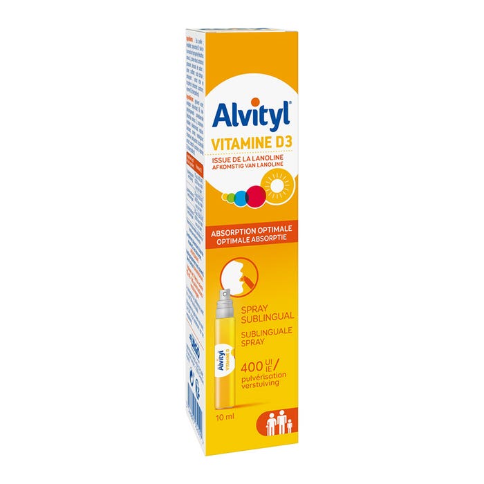 Vitamine D3 Spray 10ml Alvityl