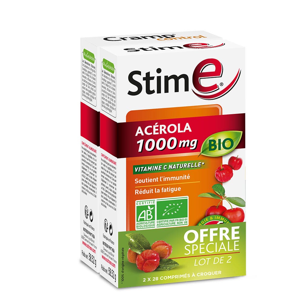 Nutreov Stim e Acerola bio 2x28 compresse 1000 mg