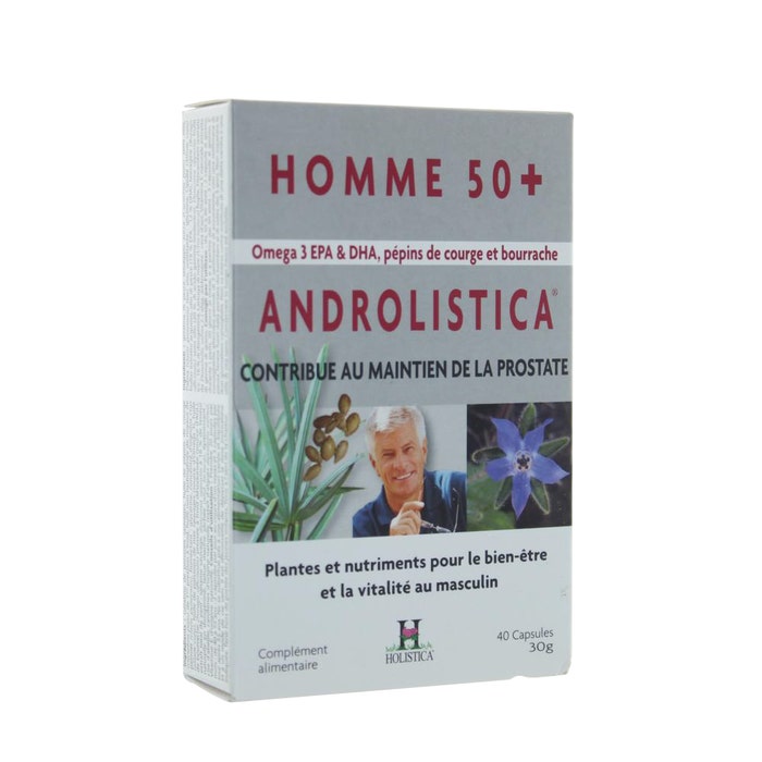 Mantenimento della prostata Uomo 50+ Androlistica x 40 capsule Holistica