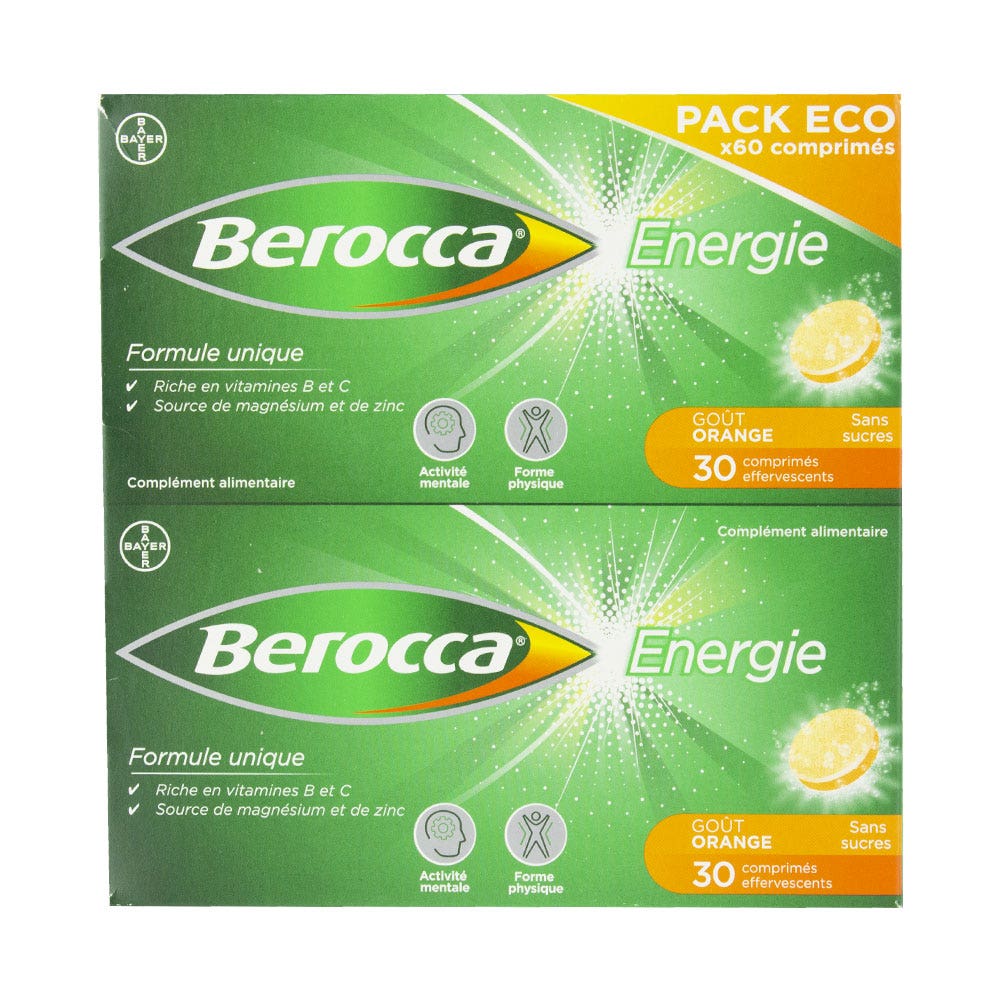Bayer Berocca Energia Gusto Arancia 60 Compresse effervescenti