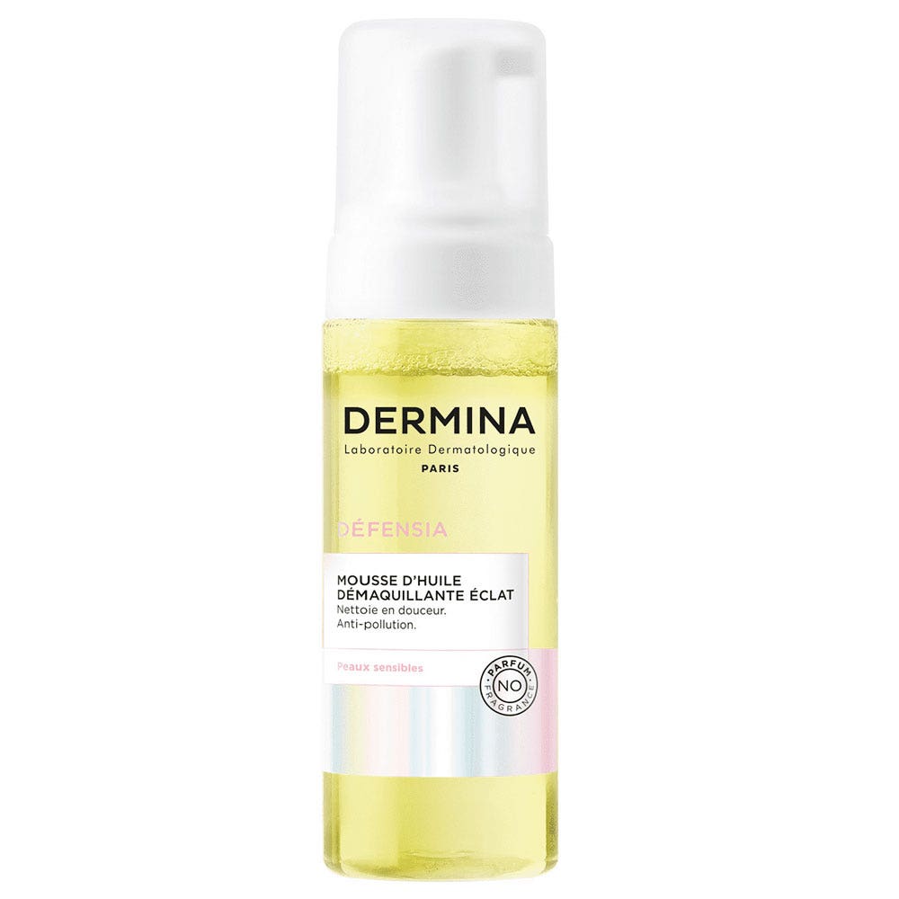 Dermina Defensia Struccante in schiuma d'olio per la luminosità 150 ml