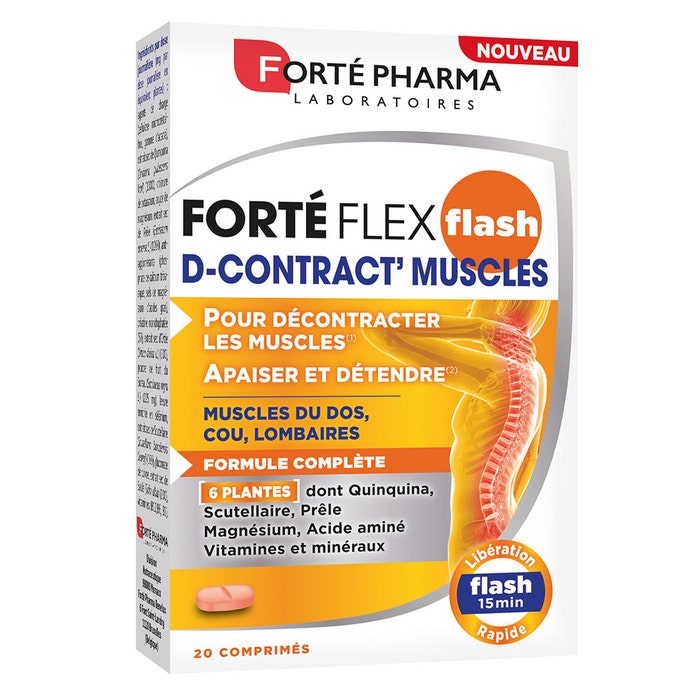 Flash dei muscoli D-Contratti 20 compresse Forté Flex Forté Pharma
