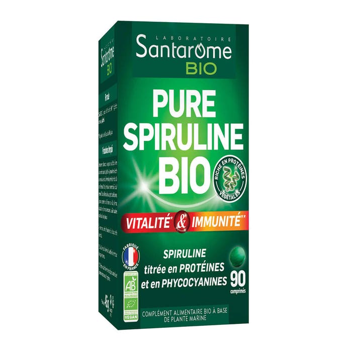 Santarome Spirulina pura e biologica x 90 Capsule