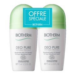 Biotherm Deo Pure Deodorante Natural Protect 24h 2x75ml