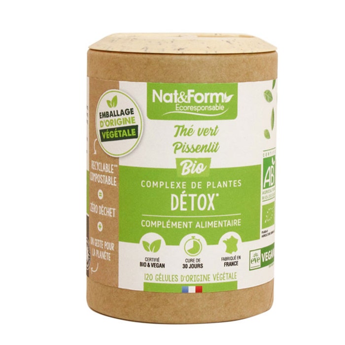 Nat&Form Detox - Il Vert/Dandelion Organic 120 capsule vegetali
