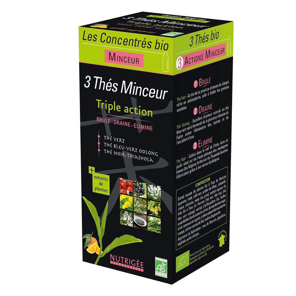 Nutrigée 3 Thes bevanda dimagrante biologica 300 ml