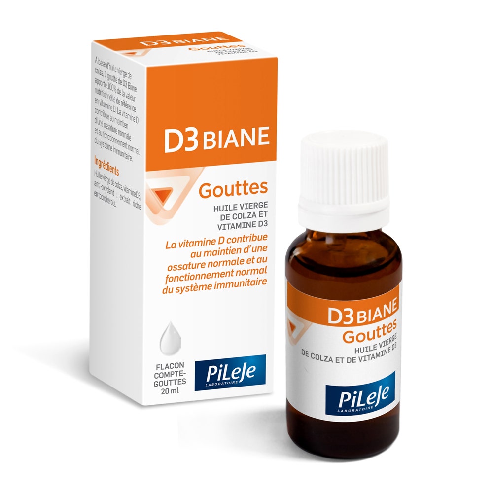Pileje D3 Biane vitamine D3 gocce 20 ml
