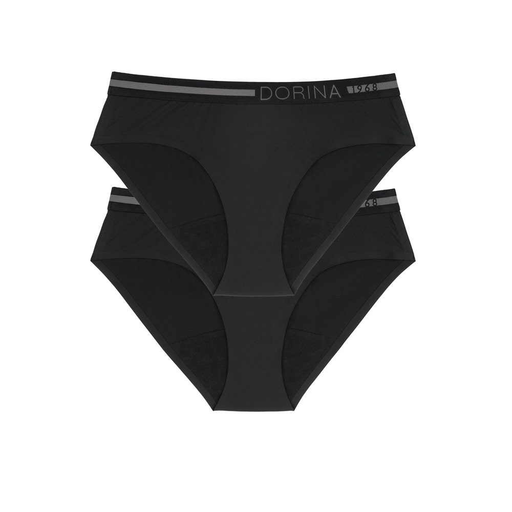 Dorina Eco Moon Shorty mestruale a flusso normale nero x2