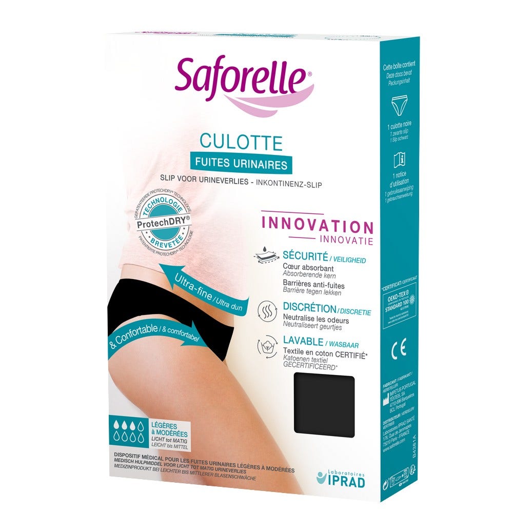Saforelle Pantaloni con debolezza della vescica da lieve a moderata