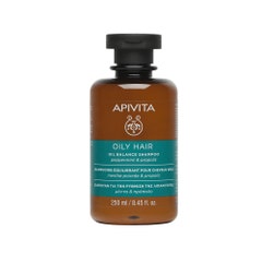 Apivita Shampoo Sebo-regolatore Cheveux Gras 250ml