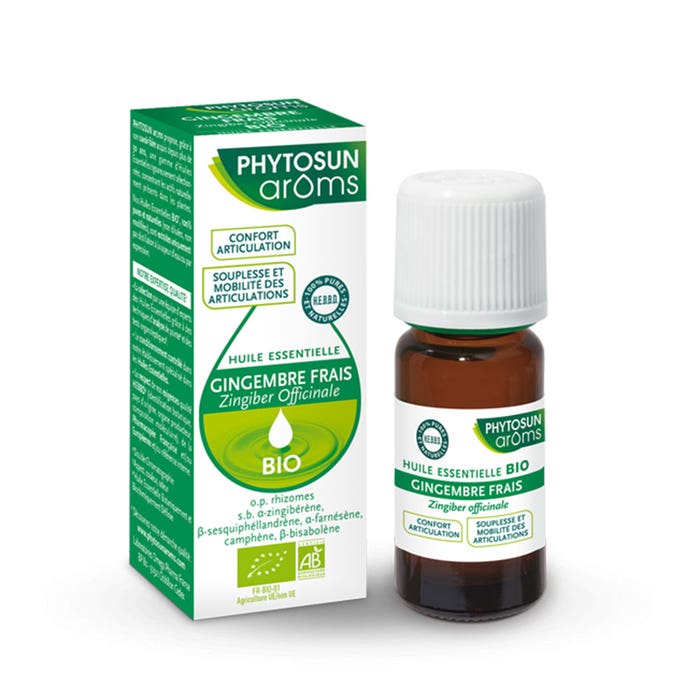Olio essenziale di zenzero biologico 5 ml Phytosun Aroms