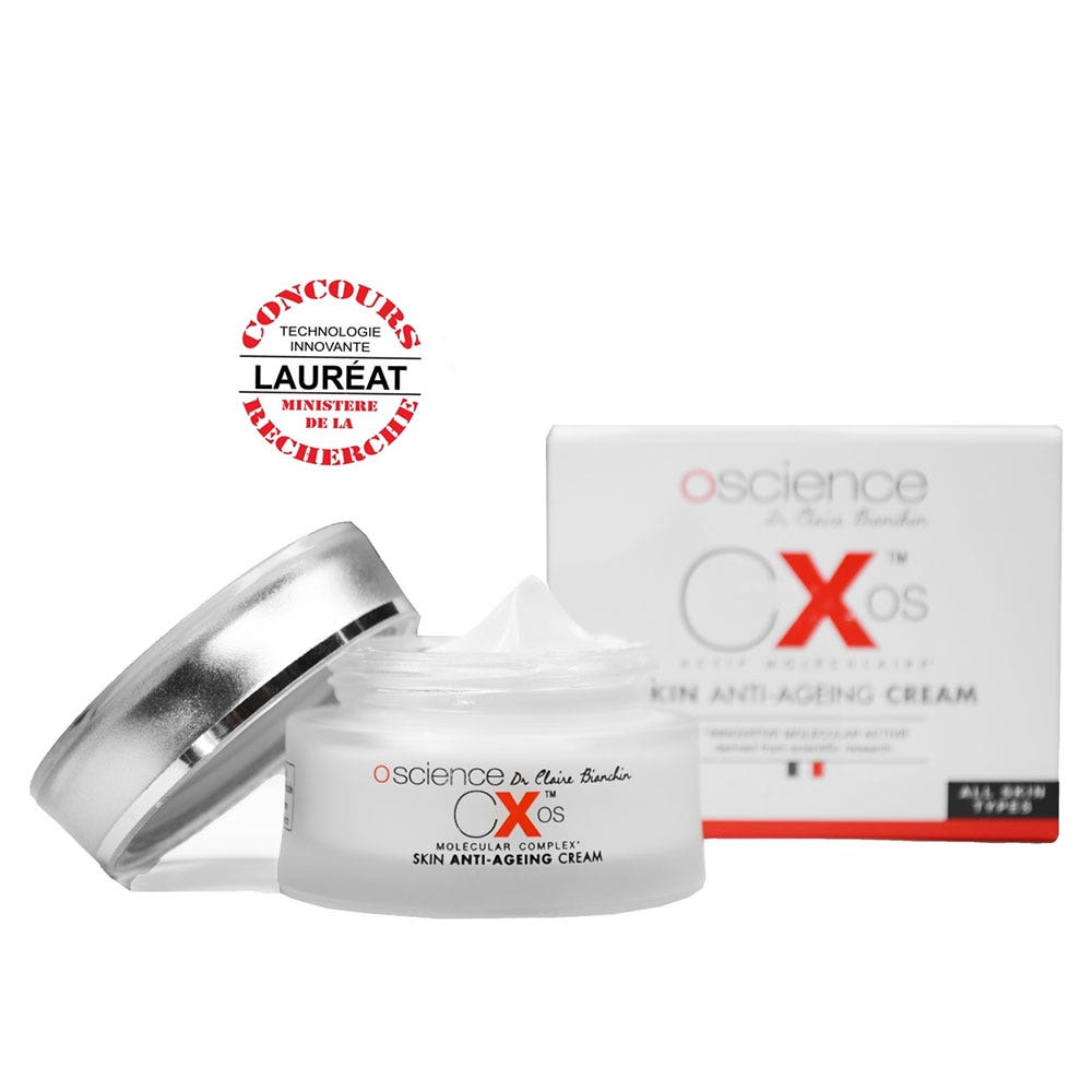 Oscience crema anti-età giorno/notte per tutti i tipi di pelle con CXOS brevettato 50ml