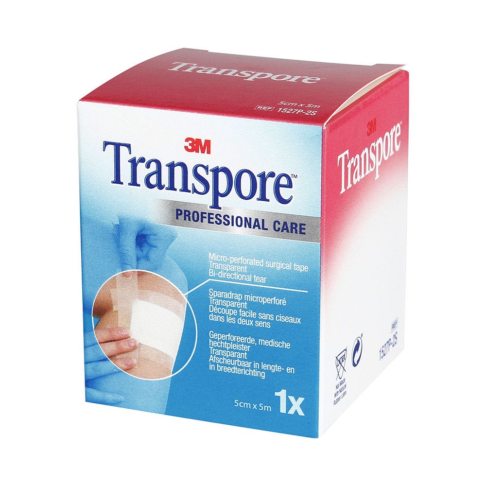 3M Transpore Gesso trasparente microforato 5cmx5cm