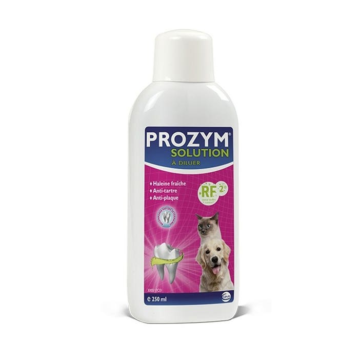 Soluzione potabile per l'igiene orale 250ml Prozym per gli animali Ceva