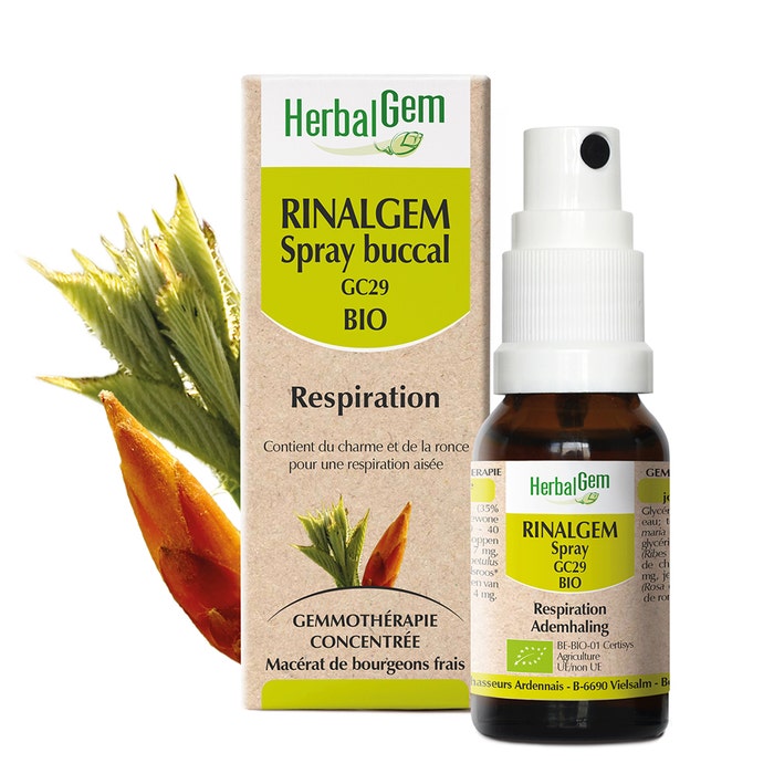 Rinalgem Respire Spray Organico 15ml Complexes De Gemmotherapie Herbalgem