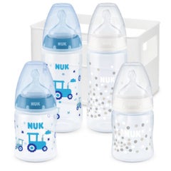 Nuk First Choice+ Kit portabottiglie da 4 bottiglie in colore blu