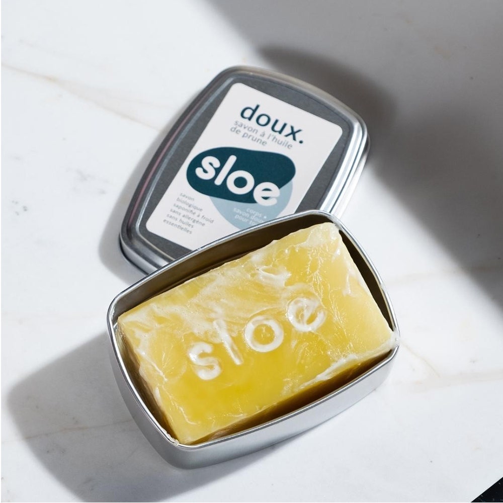 Sloe Sapone delicato a freddo con Olio di Prugna Pour tous i tipi di pelle 100g