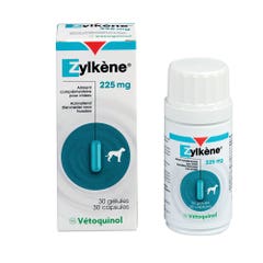 Vetoquinol Zylkène Alimento complementare con effetto rilassante 225mg Cane di media taglia 30 capsule