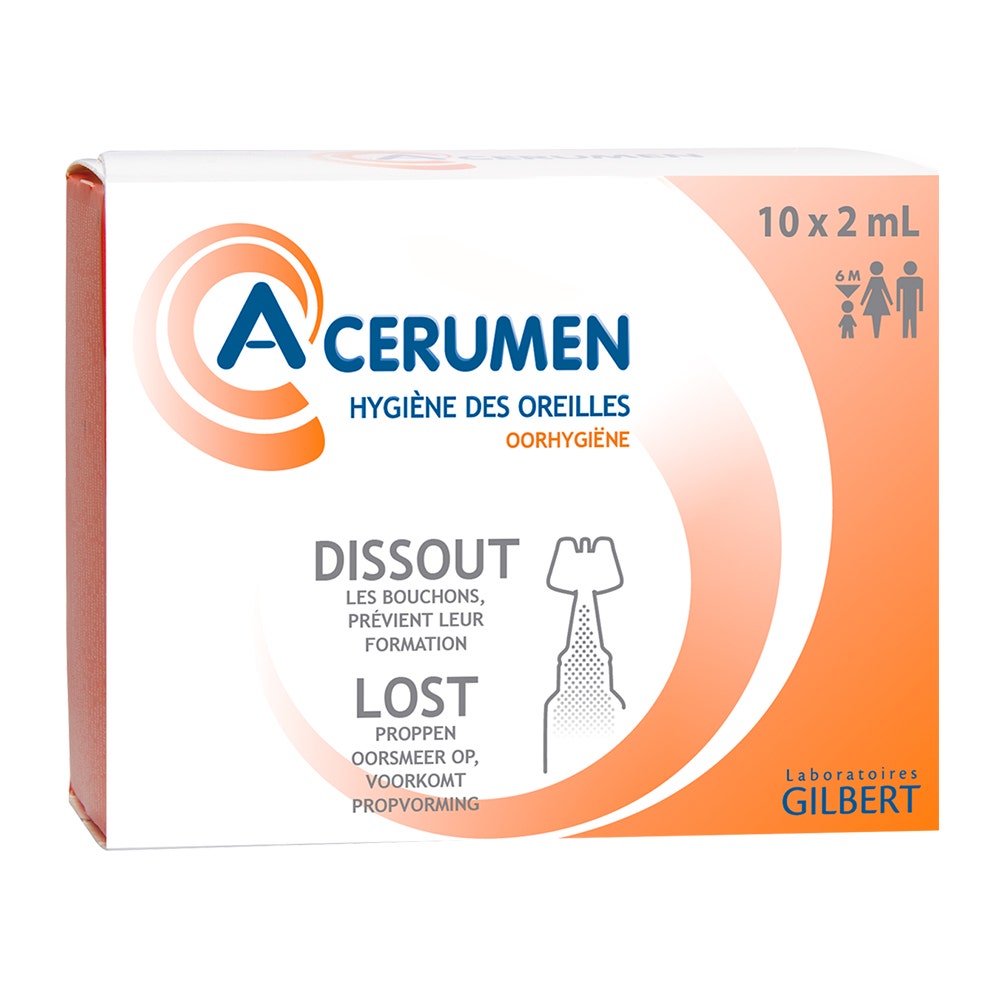 A-Cerumen Pulizia delle Orecchie Soluzione auricolare monodose 10x2ml