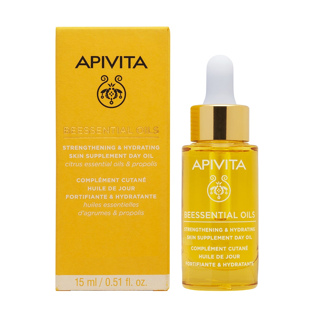 Apivita Beessential Oils Olio giorno Fortificante e Idratante 15ml