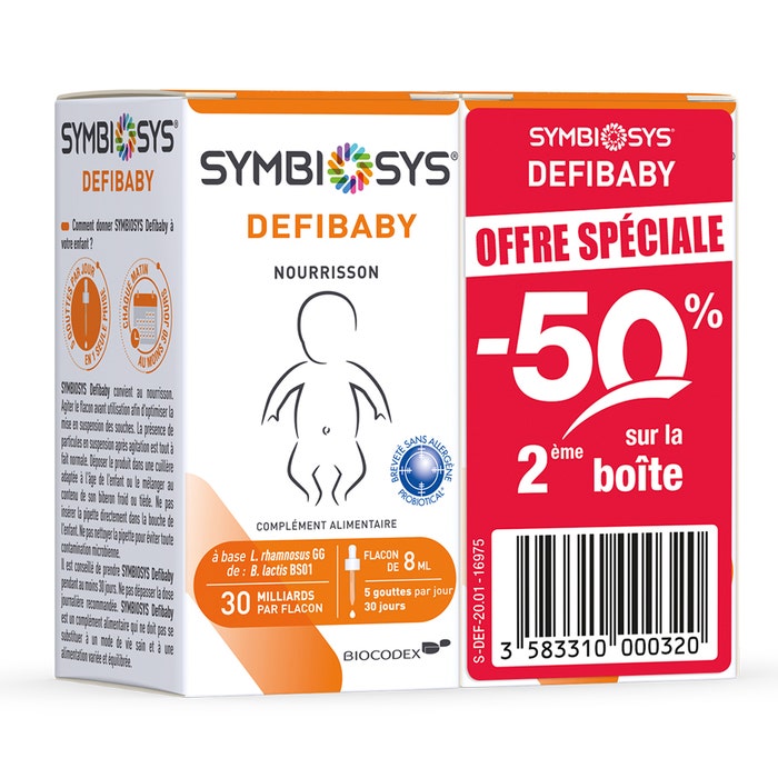 Symbiosys Microbiote DEFIBABY Neonato - Bambino 2x8ml