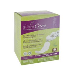 Silver Care Asciugamani igienici da notte extra in cotone biologico x8