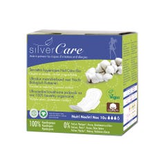 Silver Care Asciugamani da notte in cotone Bio x10