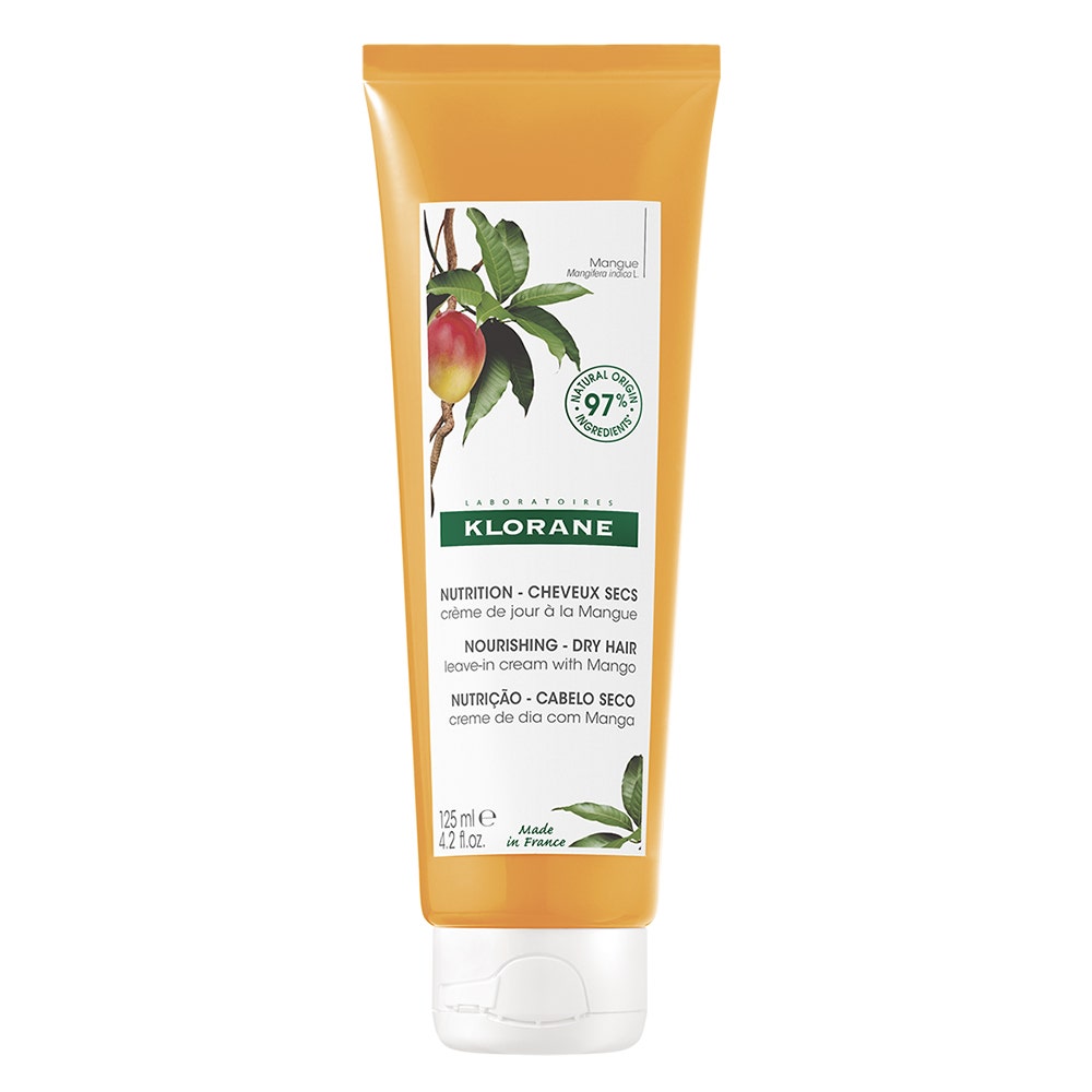 Klorane Mango Crema da giorno nutriente per capelli secchi 125ml