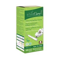 Silver Care Super assorbenti in cotone Bio Con applicatore x14