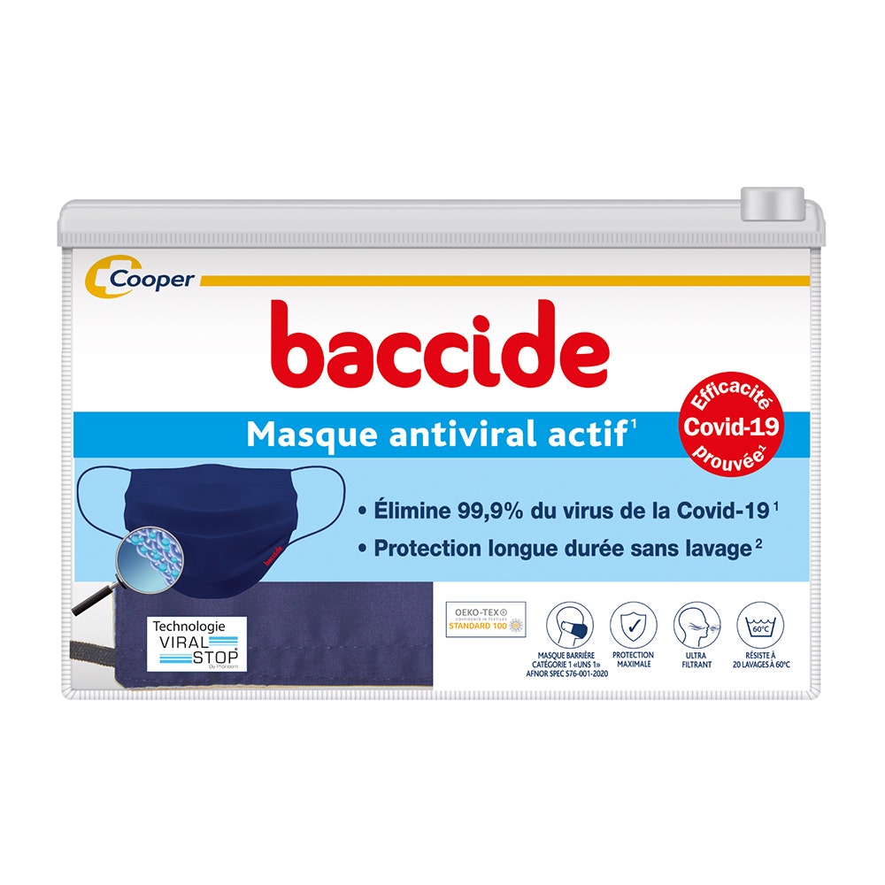 Baccide Maschera di protezione antivirale UNS1 Actifa - AFNOR SPEC S76-001 x1