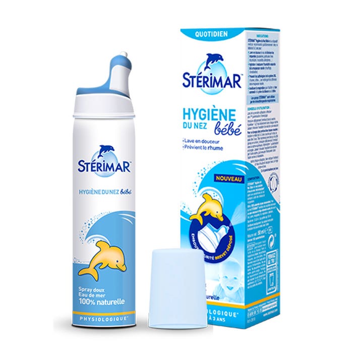 Spray Fisiologico Delicato Igiene Nasale 100ml Neonato e Bambino 0-3 Mesi Sterimar
