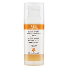 REN Clean Skincare Radiance Maschera lattica glicolica per una pelle nuova e luminosa 50ml