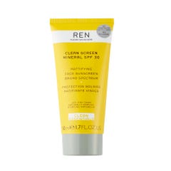 REN Clean Skincare Protezione solare opacizzante viso SPF30 50ml