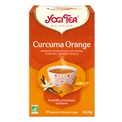 Yogi Tea Infuso biologico di curcuma arancione 17 Bustine
