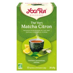 Yogi Tea Tè verde Matcha biologico al Limone 17 Bustine