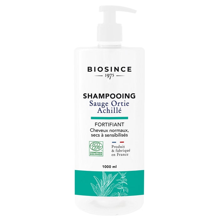 Shampoo fortificante alla salvia, ortica e achillea 1 litro Bio Since 1975