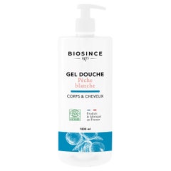 Bio Since 1975 Gel doccia Peche Blanche per corpo e capelli 1 litro